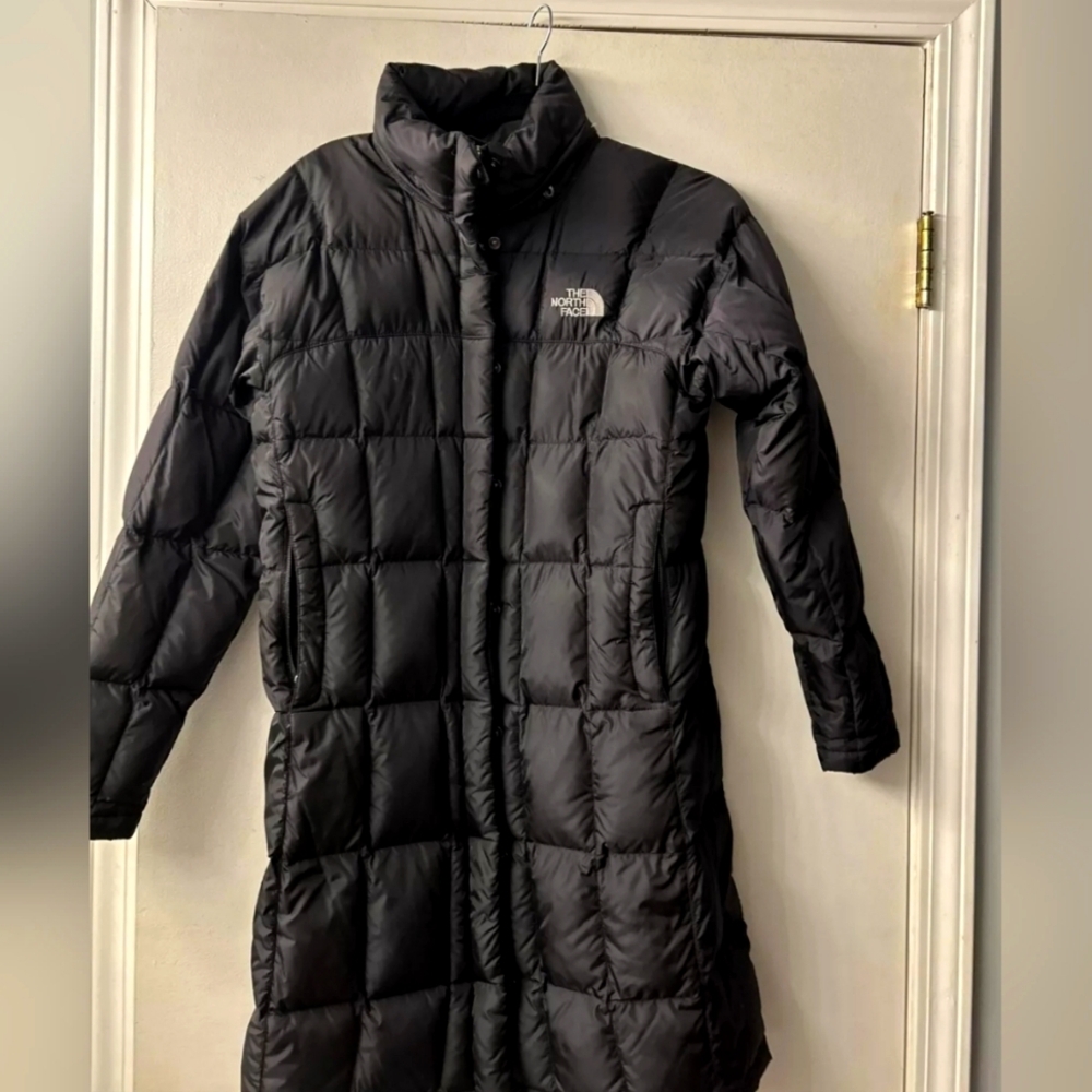 The North Face Long Puffer jacket 600 Down Insulated Black Small